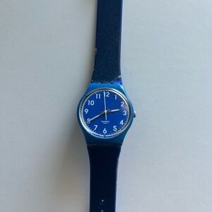 Blue swatch Wristwatch
